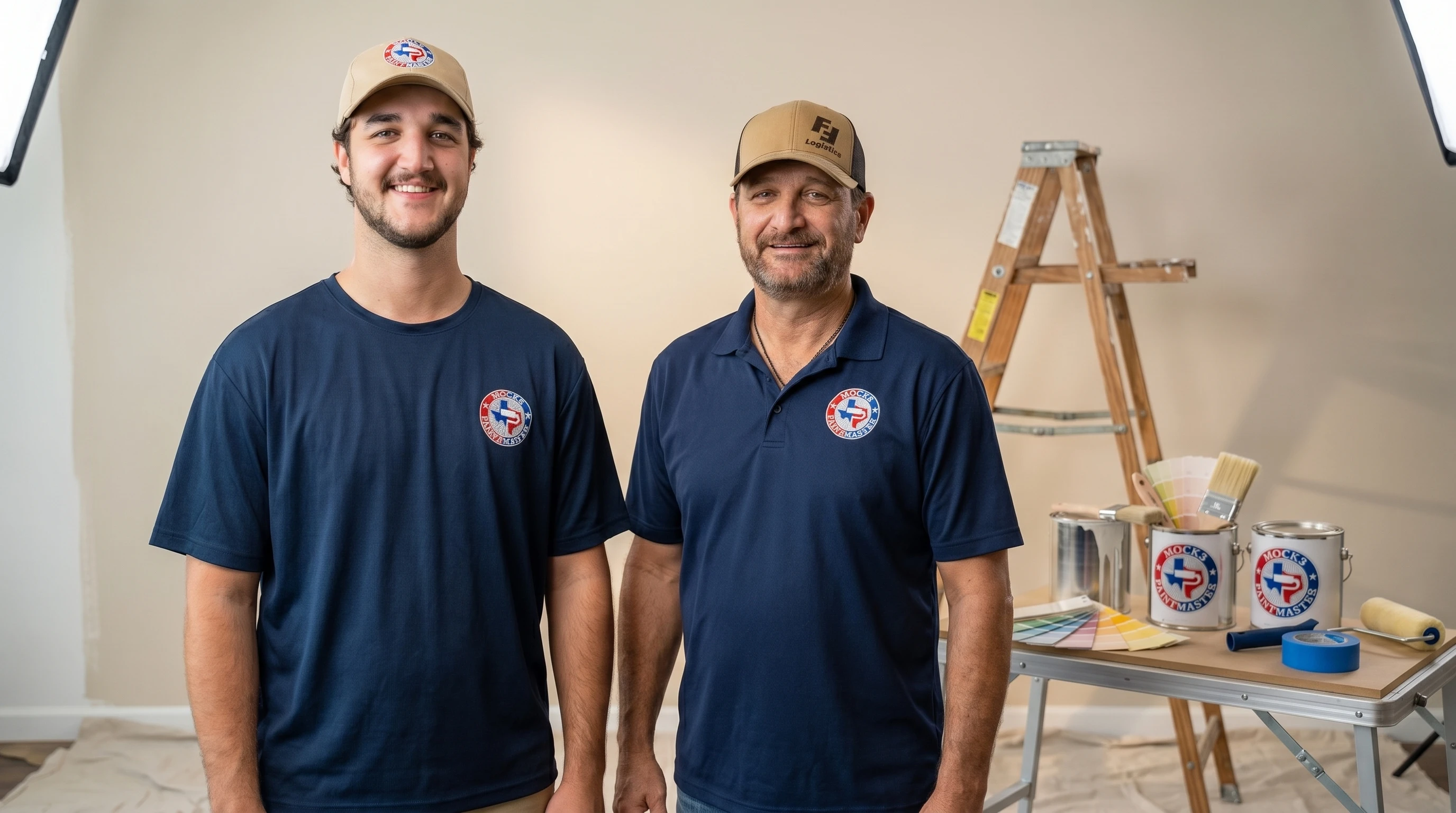 John Mock and his son Zach — the Paintmaster team